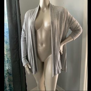 ❤️SOLD❤️ 3x 22w 24w plus size Grey Lightweight Knit Cardigan Cover Up